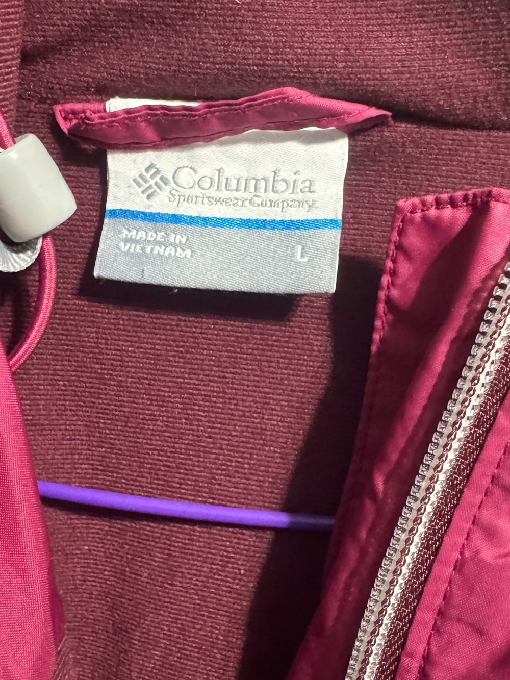 Columbia Raspberry Pink Hooded Jacket - Picture 3 of 3